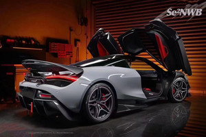 Nouveau kit carrosserie en fibre de carbone pour 720S, style Black Sail : lèvre avant, diffuseur, spoiler, capot, aile. - Product Image 5