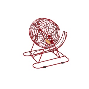 GIBBON Bộ Cờ Lô Tô Tiệc Tùng Hoàn Chỉnh Phủ Đỏ 11 Inch Bao Gồm Thẻ, 150 Chip, Chip & Bảng Chính - Product Image 2