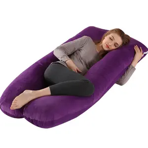 Cojín multiusos personalizable para dormir en el cuerpo, almohada de maternidad en forma de U para el embarazo