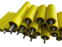 Rouleau de convoyeur SENC en acier galvanisé, acier inoxydable, PU, PVC, pignon, connexion cylindrique filetée, tailles personnalisées 40-80 mm, découpe sur mesure