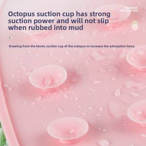 Alfombrilla de silicona con fuerte succión para masaje de espalda, antideslizante, herramienta de frotamiento de espalda, ventosa potente, sencilla para masaje de pies - Product Image 4