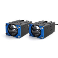 Feux de route universels à LED pour calandre, projecteur simple, faisceau haut et bas, lampe auxiliaire pour SUV, camion, tout-terrain