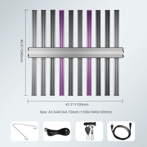 Lámpara LED de Cultivo de Espectro Completo de Alta Potencia (800W) con Diodos Samsung para Cultivo Hidropónico de Plantas de Interior, Vegetales, Flores e Invernaderos - Product Image 2