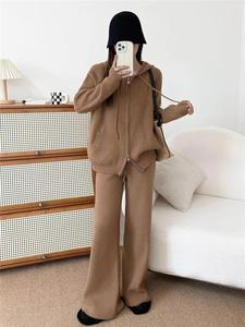 Sudadera informal Novedades 2024 Conjuntos deportivos Trajes a medida de <span class=keywords><strong>invierno</strong></span> de 2 piezas para mujer - Product Image 3