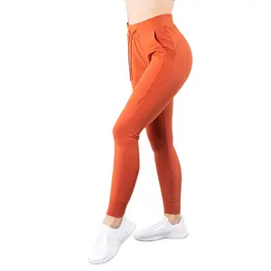 Лидер продаж, популярная спортивная одежда для фитнеса, женские зауженные штаны для бега, хлопковые тренировочные штаны