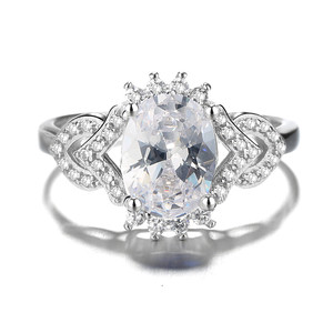 Nuovo Design di <span class=keywords><strong>Anello</strong></span> di Fidanzamento in Argento Puro 925 per Ragazze - Product Image 3