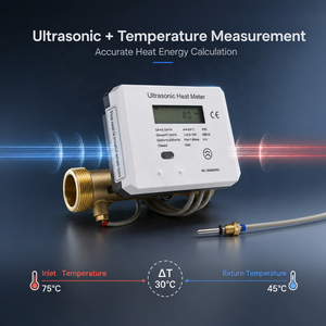 Compteur d'énergie intelligent haute précision, système de lecture à distance M-Bus, compteur de chaleur ultrasonique pour chauffage collectif résidentiel, IP68 223F Ul - Product Image 6