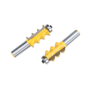 Juego de brocas para molduras de muebles de triple perfil festoneado, 2 brocas, vástago de 1/2 pulgada - Product Image 3