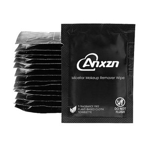 Trang điểm Remover khăn lau với logo cá nhân bọc trang điểm Remover facs nhãn hiệu riêng làm sạch da mặt wipese ướt lau - Product Image 1