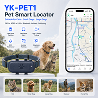Rastreador GPS 4G LTE Impermeable con Beidou, GLONASS, Galileo, Bluetooth, Aplicación Android, LBS, Geo-Cerca, Monitoreo de Movimiento y Sueño, Collar