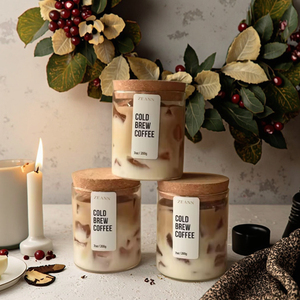 Creative Home Decoration Aromatherapy Gift Set Novelty Glass Iced Jelly Wax <strong>Scented</strong> Coffee Cup and Candle for <strong>Bars</strong> - Product Image 2