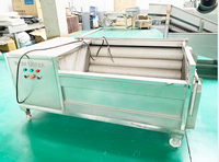Kleine Automatische Taro Schilmachine Fruit Groente Dunschiller Voor Aardappelen Wortelen Cassave Zoete Aardappelen Gember-Core Motor