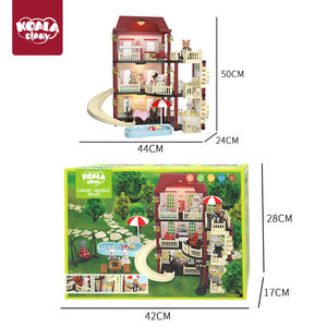 Kala יומן משחק בית צעצוע נסיכה טירה בובה בית סצנה וילה פלסטיק מודל ריהוט ילד ילדה מתנת יום הולדת - Product Image 2