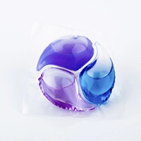 Pod Deterjen Cuci Pakaian Sekali Pakai dengan Aroma Tahan Lama dan Kapsul Pencuci, Bola Pembersih Berkualitas Tinggi untuk Pencucian Sehari-hari