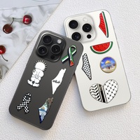 Nouvelle conception 2024 – Autocollant de téléphone 3M « Free Palestine », épinglette personnalisée en métal émaillé souple ou dur, badge drapeau carte de Palestine, épinglette de revers