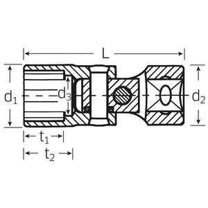 STAHLWILLE - 02040012 douilles UNIFLEX 3/8 ''(mesure métrique)-ACCESSOIRES DE CLÉ À DOUILLE EAN 4018754002481 3/8" - Product Image 2
