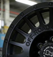 17X8,5 Neue Aluminiumlegierung Räder Matt Schwarz Mehrspeichen-Gussfelgen für Verschiedene Modelle - 3 Jahre Garantie