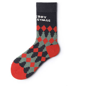 Chaussettes mi-longues personnalisées pour hommes et femmes, 5 paires, chaussettes mi-longues de Noël, Père Noël, idéales pour les cadeaux de Noël - Product Image 4