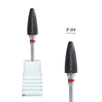 Forets à ongles en céramique noire professionnels pour manucure et pédicure, fraises de nettoyage des cuticules, outils de ponçage et de lime à ongles, accessoires, logo personnalisé