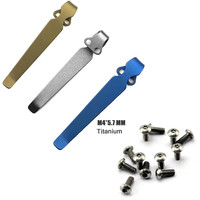 Clip de poche en alliage de titane Gr5 pour couteau de survie Bugout, ultra-léger et anti-corrosion