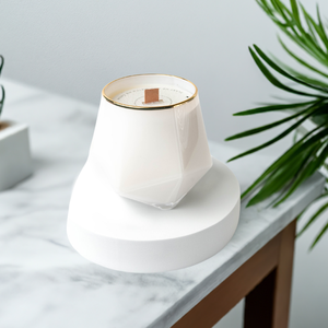 Bougie No Label Candle Company au bois de santal, cire de coco, durée de combustion de 90 heures, aromathérapie de luxe, décoration d'intérieur, cadeau - Product Image 1