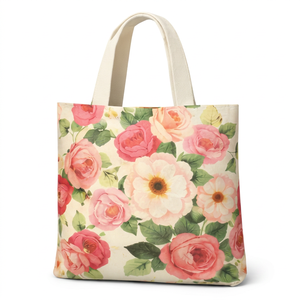 Bolsa de Mano Promocional Personalizada de Algodón 100% Grueso de Alta Calidad con Logotipo Personalizado, Patrón de Letras, Impresión en Serigrafía Grande sobre Lona - Product Image 3