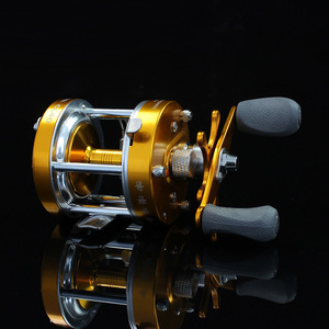 Superbe moulinet de pêche Luya 6.3:1 coloré à double frein, double bobine, entièrement métallique - Product Image 3