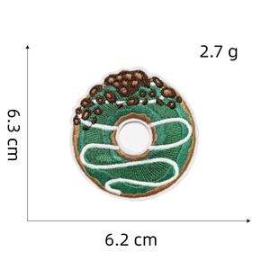 Delicioso Donut tela hierro en parches pegado colorido bolsa Decoración Ropa rasgado reparación parche - Product Image 2