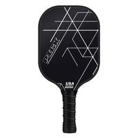 Raquette de pickleball sans bords, pressée à chaud, noyau en nid d'abeille PP 16 mm, durable, en fibre de verre, pour un jeu plus efficace et divertissant