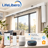 Kit de moteur de rideau intelligent WiFi Tuya avec commande numérique pour une utilisation intérieure/extérieure dans la salle de bain, la cuisine, le salon et plus encore