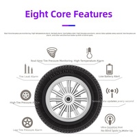 Sensor TPMS Universal 433MHz Solar Wireless TPMS Eksternal Sistem Pemantau Tekanan Ban Akurasi Tinggi untuk Mobil SUV Truk
