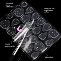 Faux ongles 3D en plastique, style tendance, colle gel forte, imperméables, à porter, vente en gros