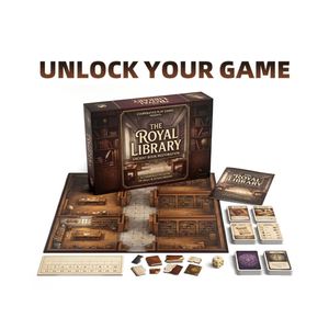F Hinged Lid Rigid Box Debossed Texture High-Tactile Map Navigation Ancient Ruins Archeology Discovery Playing Card Board Game - Product Image 2