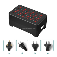 Station de Charge USB 30 Ports Disponible pour Hôtels, Écoles et Magasins, Prise de Courant Murale Multi-USB 150W, Adaptateur Chargeur