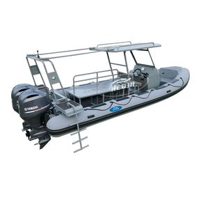 25ft 7,6 m 760 profundo V casco de aluminio RHIB Hypalon off shore agua salada <span class=keywords><strong>buceo</strong></span> yate costilla barco para la venta - Product Image 5