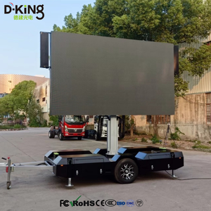 Pantalla LED para remolque personalizada de fábrica, pantalla LED P4 para exteriores, batería de almacenamiento, panel solar, IP65, 3840Hz, 5000nits - Product Image 1