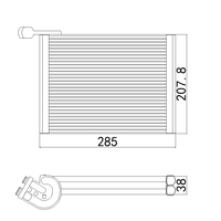 Évaporateur de climatisation automobile de rechange pour RENAULT LOGAN UAC EV939862