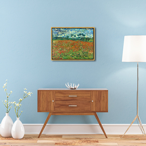 Venta al por Mayor de Arte Enmarcado, Impresión en Lienzo de Campo de Amapolas, Reproducción de Pinturas al Óleo de Van Gogh, Arte Abstracto Decorativo para Colgar en la Pared del Hogar - Product Image 4