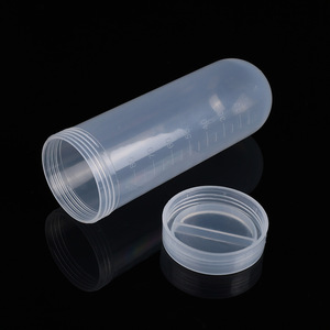 Tubos de Centrífuga Hisamori de 100 ml, Graduados, de Fondo Redondo, Grado de Laboratorio, con Tapa de Rosca - Product Image 1