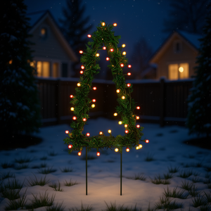 Ensemble de 3 guirlandes lumineuses de Noël à LED blanc chaud, décorations vertes pour usage extérieur et intérieur, indice de protection IP54 - Product Image 2