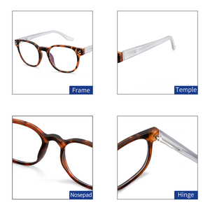 <span class=keywords><strong>Prix</strong></span> usine lunettes <span class=keywords><strong>de</strong></span> lecture carrées Anti lumière bleue bloquant les lecteurs lunettes pour hommes femmes à la mode 2023 - Product Image 2