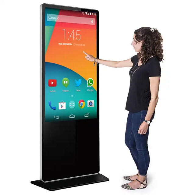 Factory Price 43 Inch Original Stand Alone Android Advertising Equipments Indoor Wayfinding Floor Standing Digital Signage