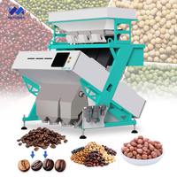 Trieuse de haricots secs, raisins, mini-soja, machine de tri chromatique 10 couleurs pour cacahuètes