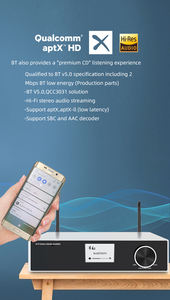 Amplificateur stéréo domestique HiFi 200W Power 2 (2.0) avec télécommande amplificateur audio Wi-Fi BT domestique <span class=keywords><strong>up2stream</strong></span> mini - Product Image 6