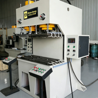 Prensa Hidráulica de Coluna Única/Quatro Colunas 63T/100T, Máquina de Estampagem CNC Totalmente Automática, Prensa Hidráulica para Conformação de Arcos com Motor PLC