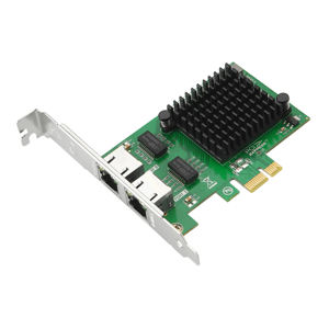 อะแดปเตอร์เซิร์ฟเวอร์อีเทอร์เน็ตกิกะบิต PCIe X1พอร์ตคู่ภายในประสิทธิภาพสูงพร้อมชิปเซ็ต I350สำหรับศูนย์ข้อมูลคอมพิวเตอร์ I3 - Product Image 1