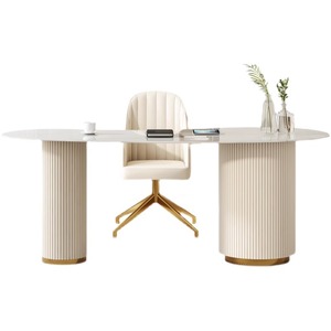 Escritorio de Mármol de Lujo Ligero - Diseño Moderno y Simple para Consultorio Médico/Estético, Salón de Belleza u <span class=keywords><strong>Oficina</strong></span> - Product Image 6