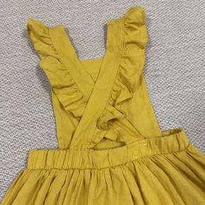 <span class=keywords><strong>Vestido</strong></span> Infantil Australiano de Lino Crochetado, Color <span class=keywords><strong>Amarillo</strong></span>, para Niñas - Product Image 3