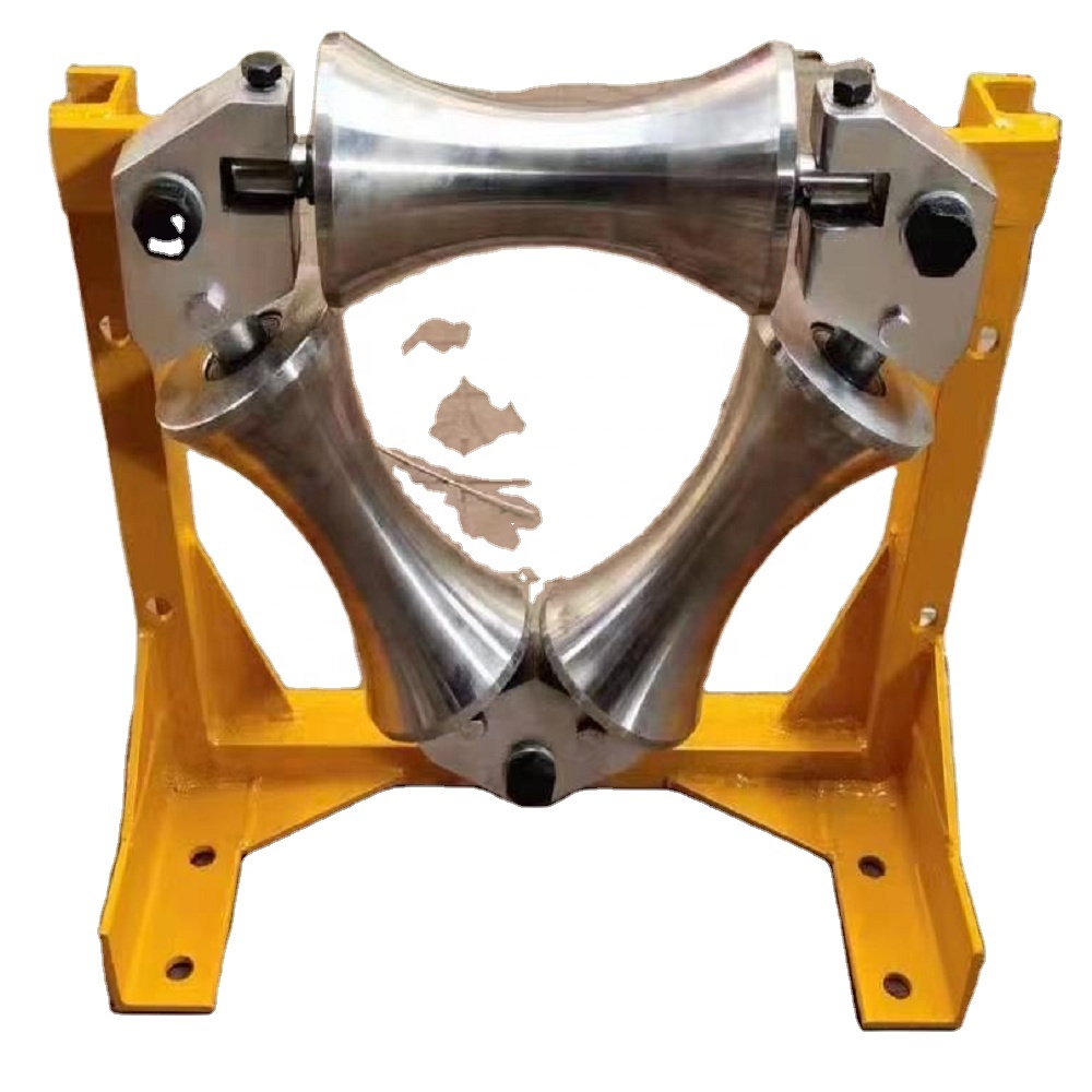 YT2021003 шкив для кабеля шахты, угловой ролик кабеля трубопровода, подземные три ролика