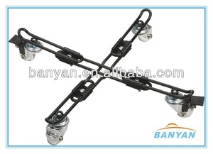 Venta caliente de muebles de 4 ruedas Moving Cup <span class=keywords><strong>Dolly</strong></span> con base de flores <span class=keywords><strong>Tri</strong></span> <span class=keywords><strong>Wheel</strong></span> Powder Coated para uso doméstico y en el jardín - Product Image 4